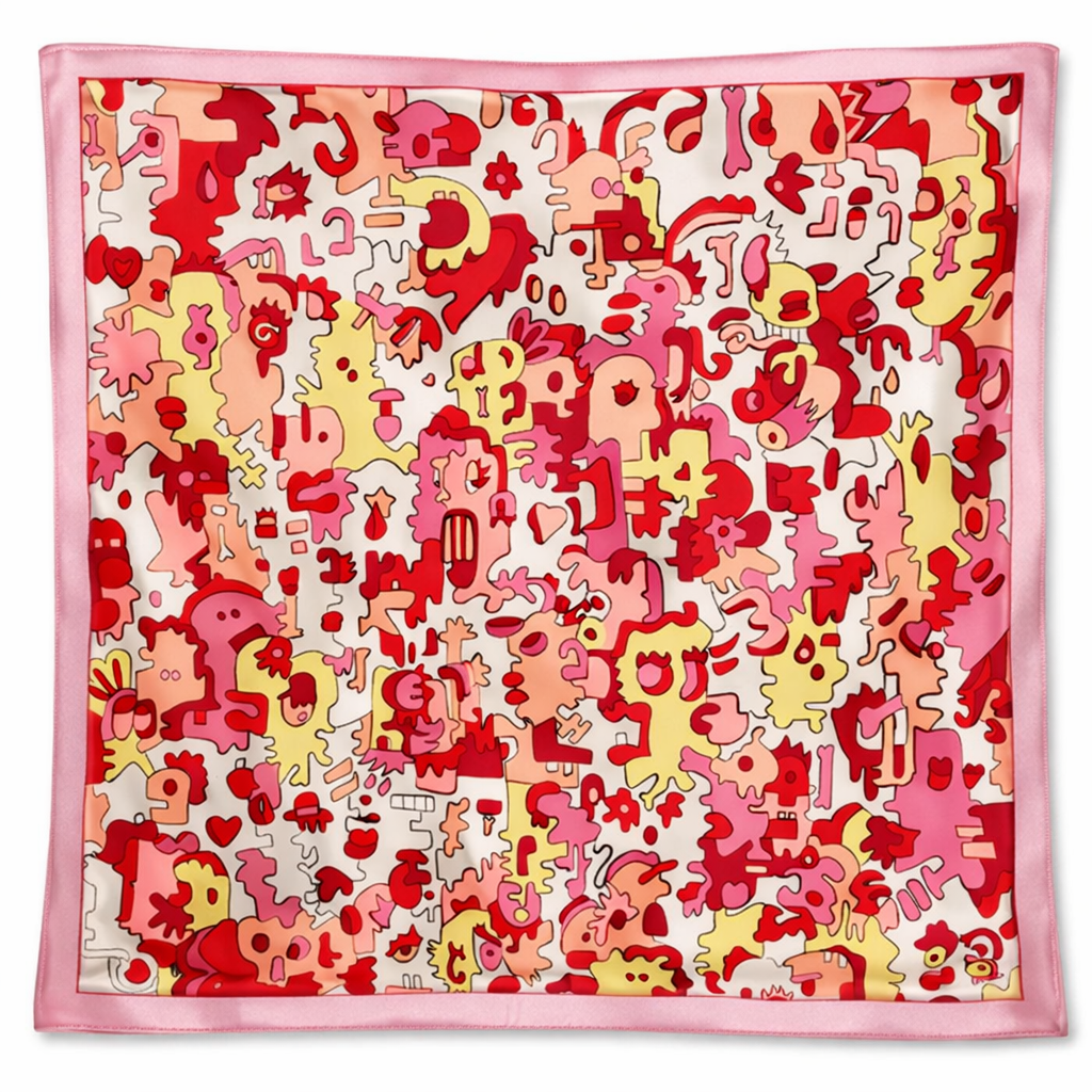 Silk fragment detail by Thaïs Delarchipel